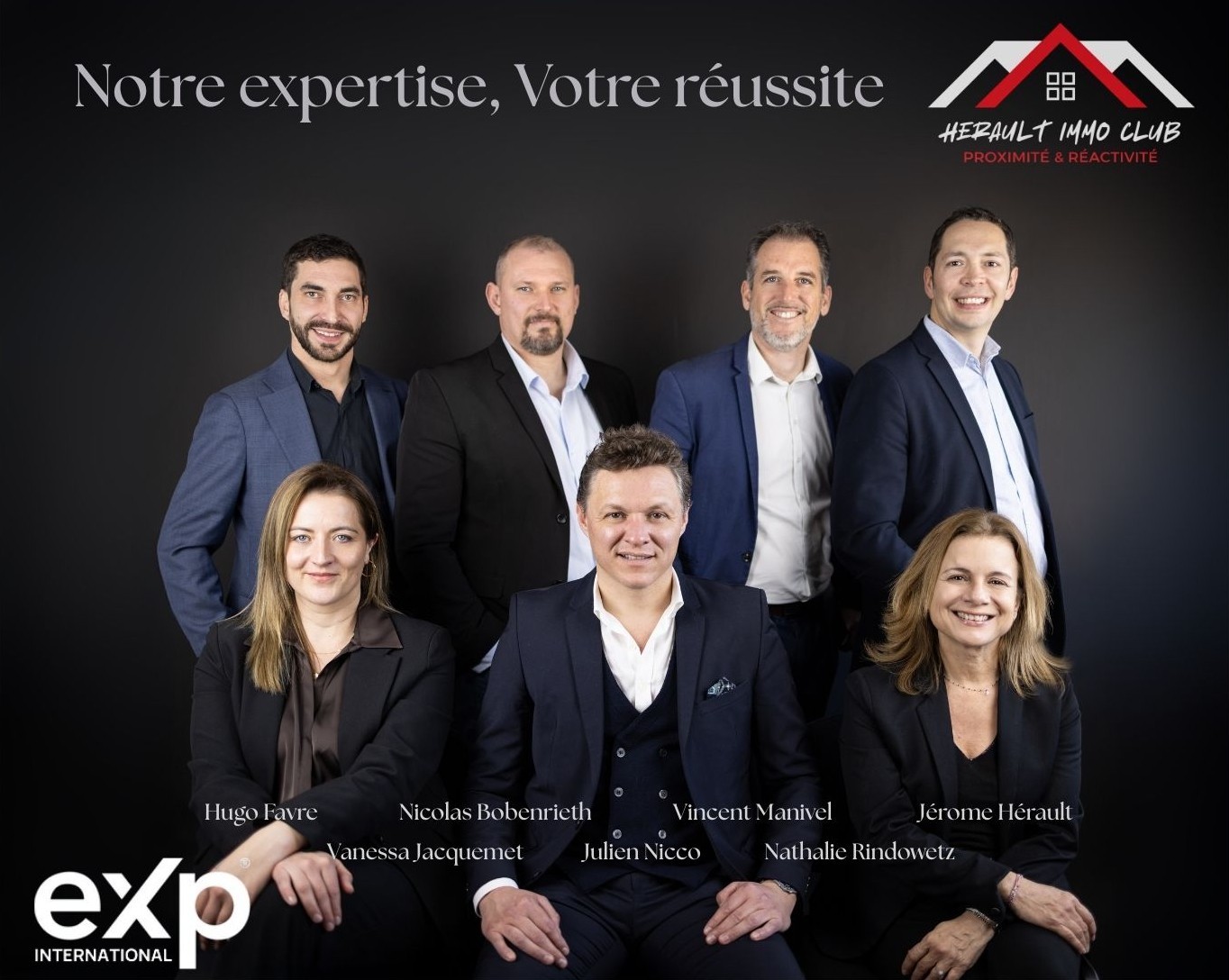 L'équipe Hérault Immo Club by eXp